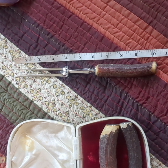 CUTLASS* Leppington Knife Carving Set Sheffield England 3pc w/ original case - Picture 4 of 14